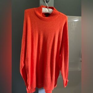 Ann Taylor Vibrant Orange Knit Sweater